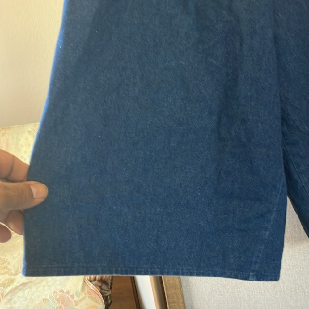FINAL MARKDOWN Casual Blue denim Wide-Leg culottes 10 - Picture 5 of 8